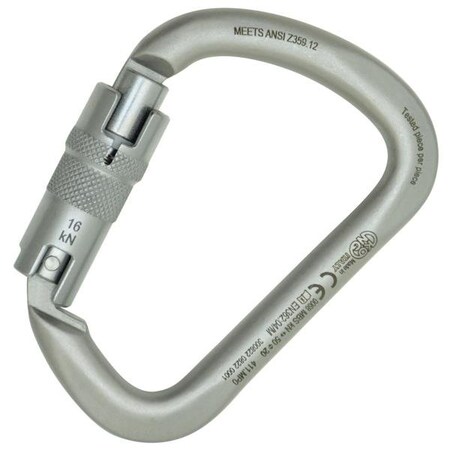 X-Large Auto Block Carabiner Ansi Lunar White